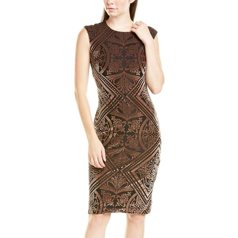 Vince Camuto velvet sheath dress (sz 0/2)